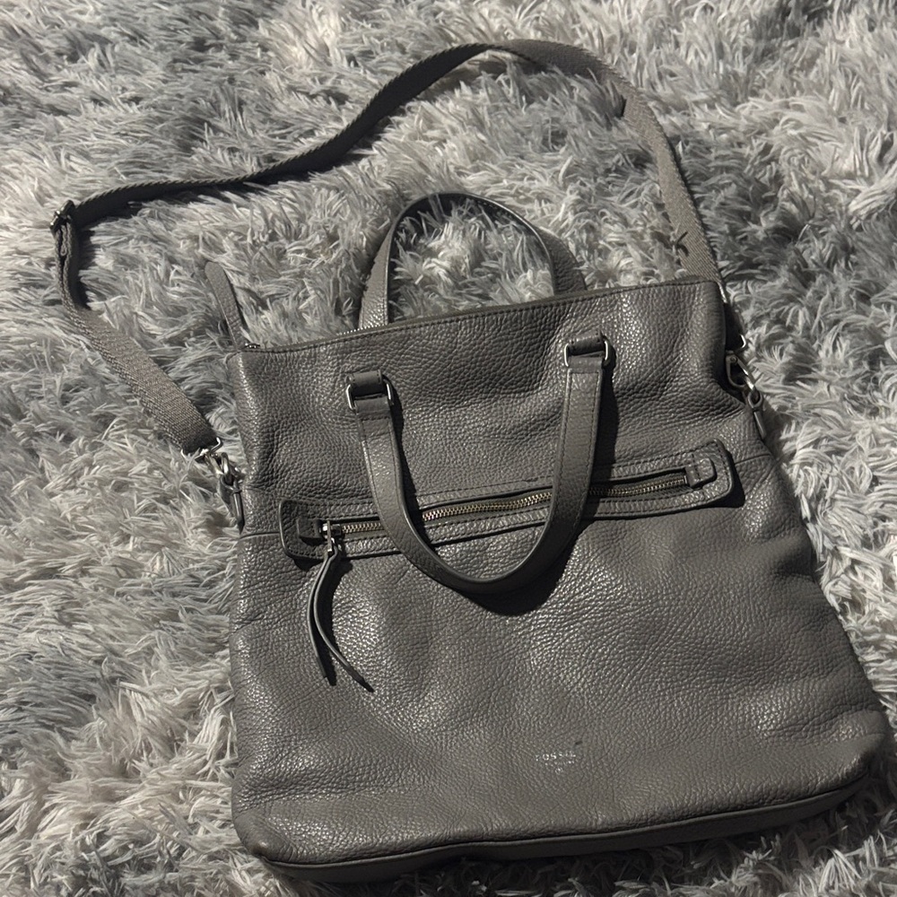 Fossil Gray Crossbody Bag